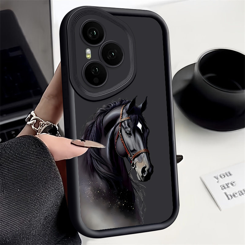 Honor Tablet Accessories - Creative Horse Pattern Phone Case For