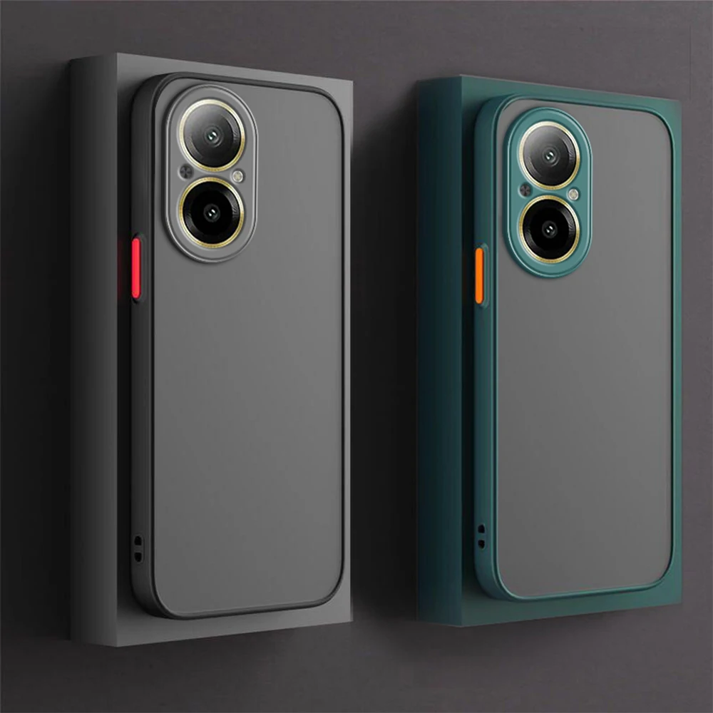 Realme C67 - Shockproof Armor Matte Case For Realme