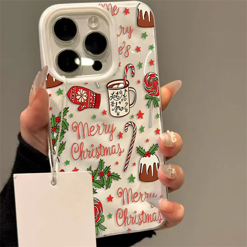 Apple Iphone 15 - Cute Festive Christmas Pattern Phone Case