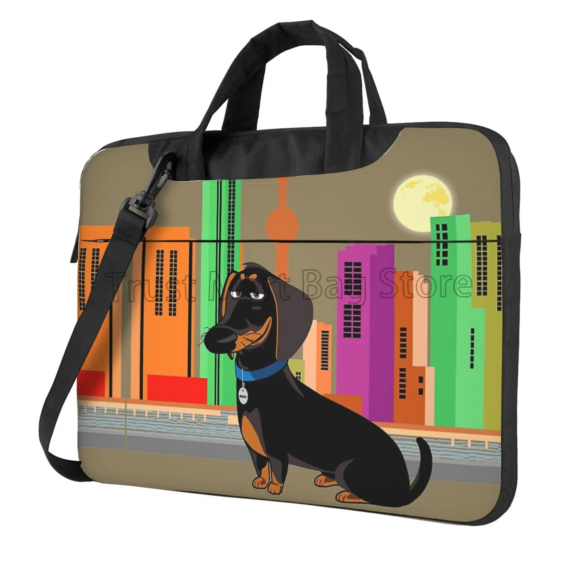 Cute Dachshund Print Laptop Ca - Tablet And Accessories Bag review and price