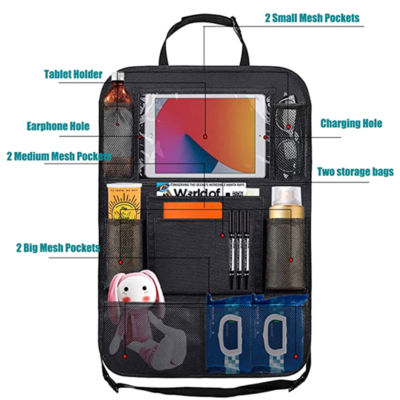 1pc Car Backseat Organizer wit - Tablet And Accessories Bag review and price