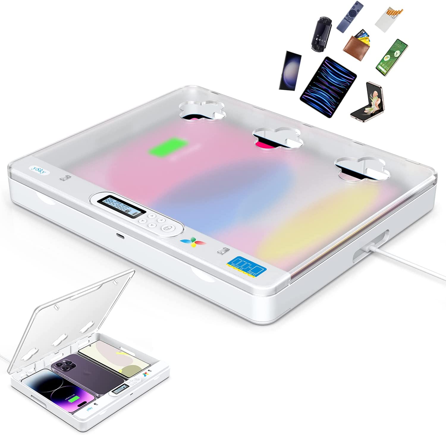 Timer Lock Box for iPad IPhone - Toddler Tablet Accessories review and price