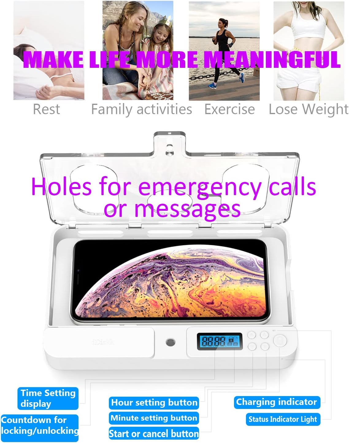 Timer Lock Box for iPad IPhone - Toddler Tablet Accessories review and price