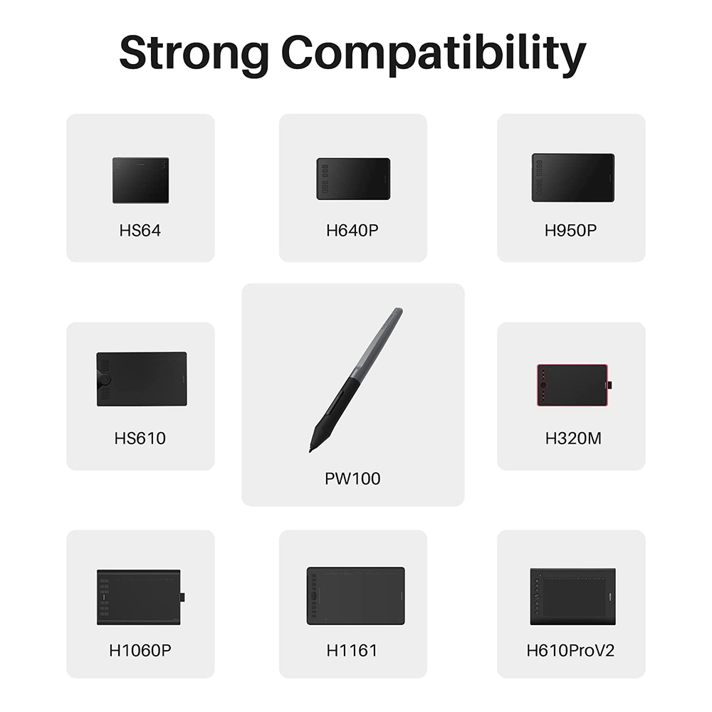HUION PW100 Battery-Free Stylu - Huion Tablet Accessories review and price
