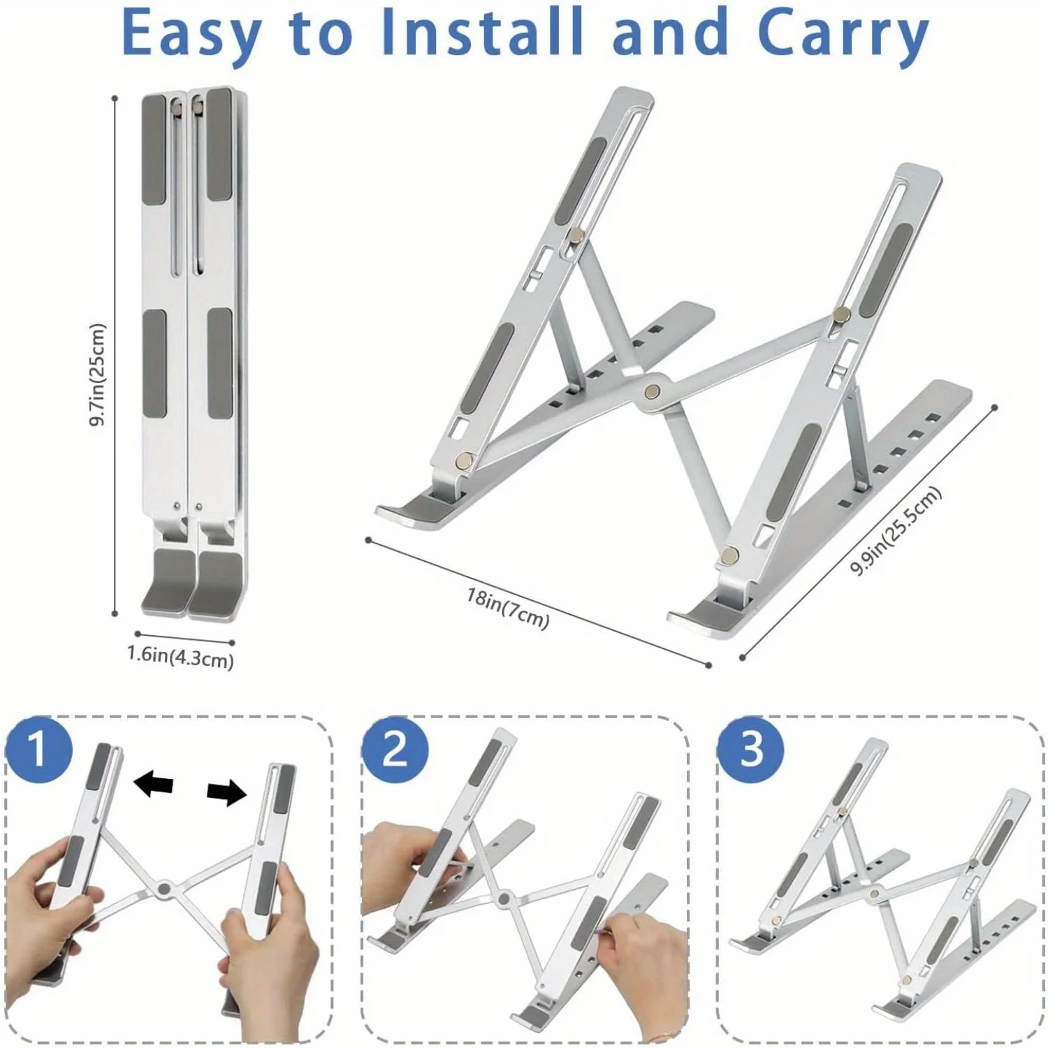 Adjustable Aluminum Laptop Sta - Cooling Stand Tablet review and price