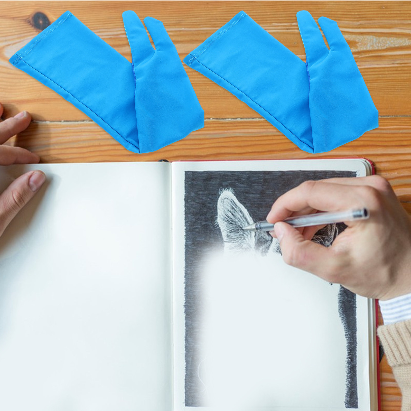 1Pair Two-Finger Artist Drawin - Drawing Glove Artist review and price