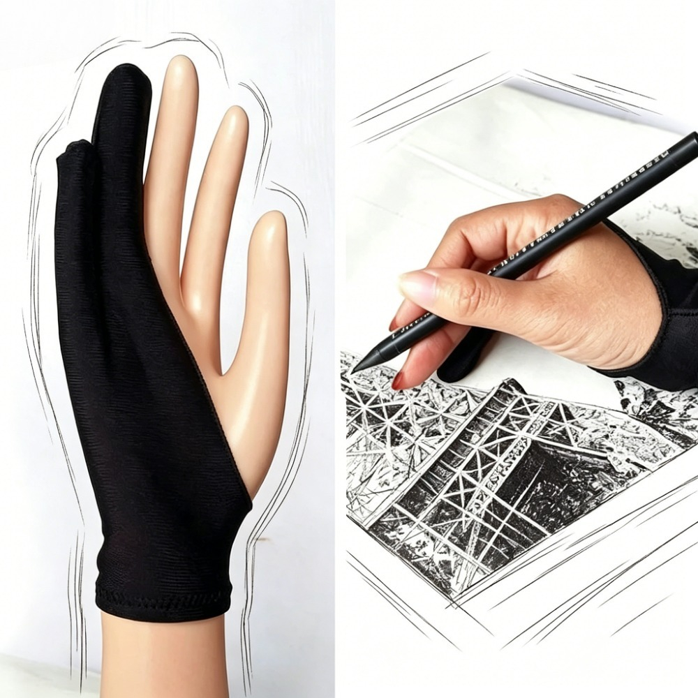 Artist Two-Finger Gloves Anti  - Drawing Glove Artist review and price